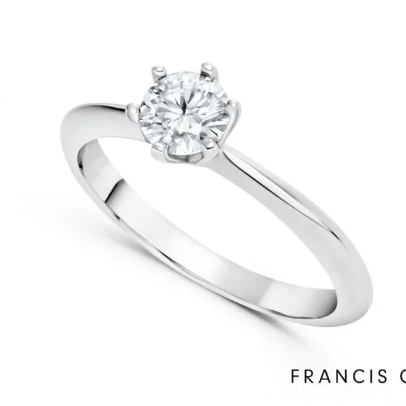 Francis Claire Silla Moissanite Ring - 0.42 Carat DEF - Size 8 - Picture 1 of 10